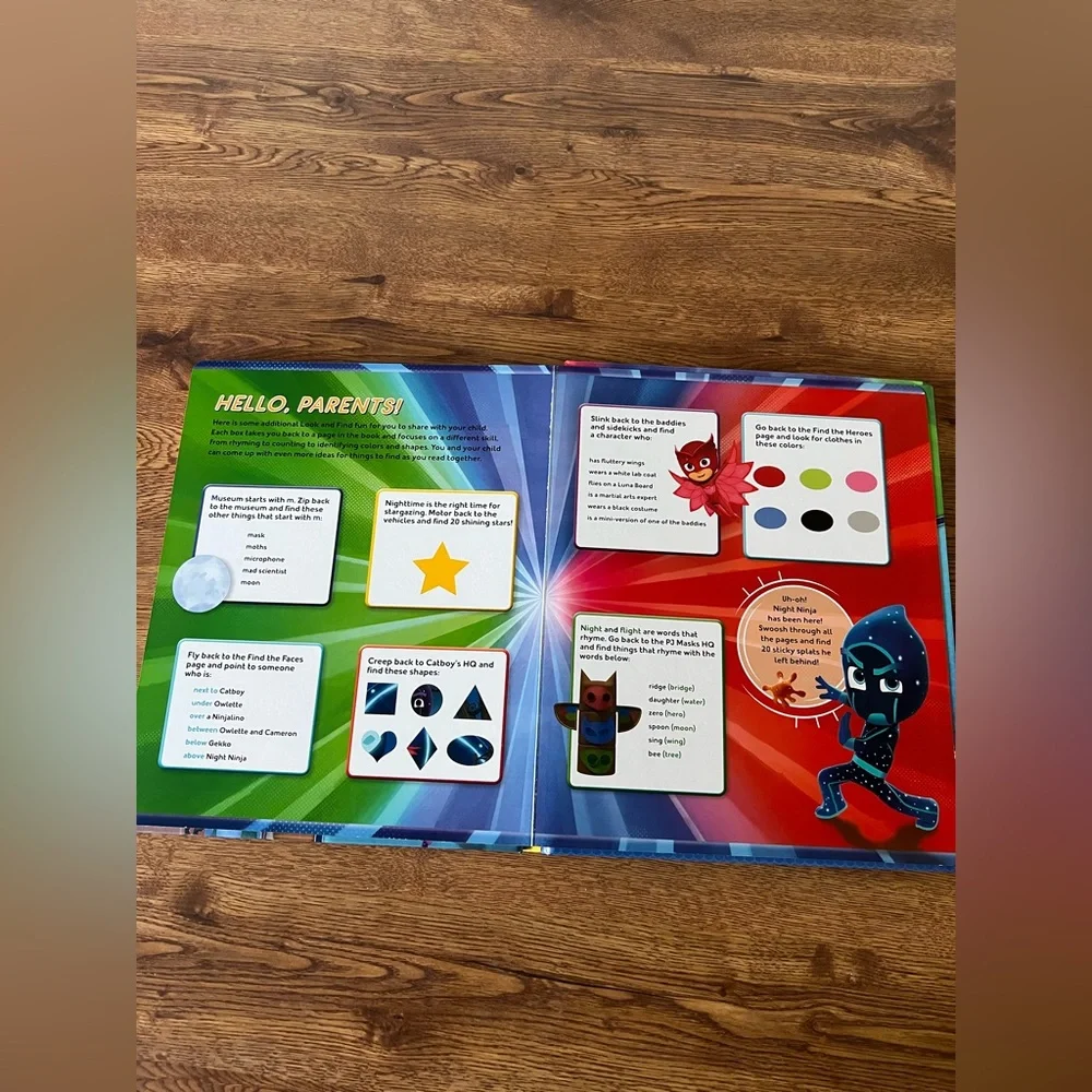 PJ Masks look and find kids board book